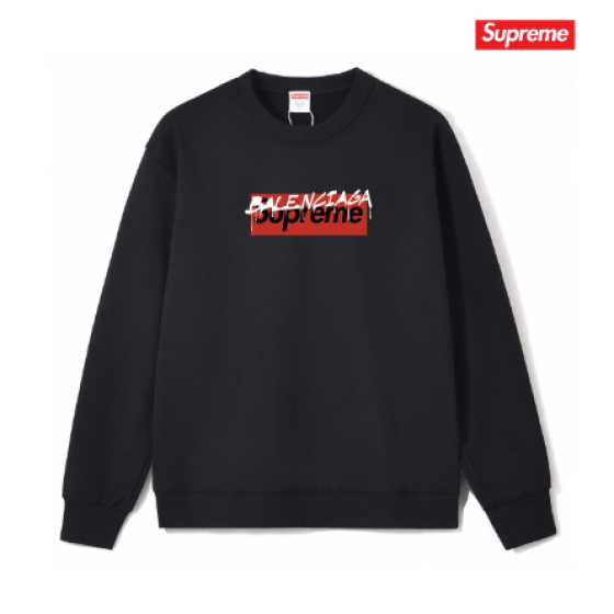 Supreme x Balenciaga Overprinted Logo Crewneck
